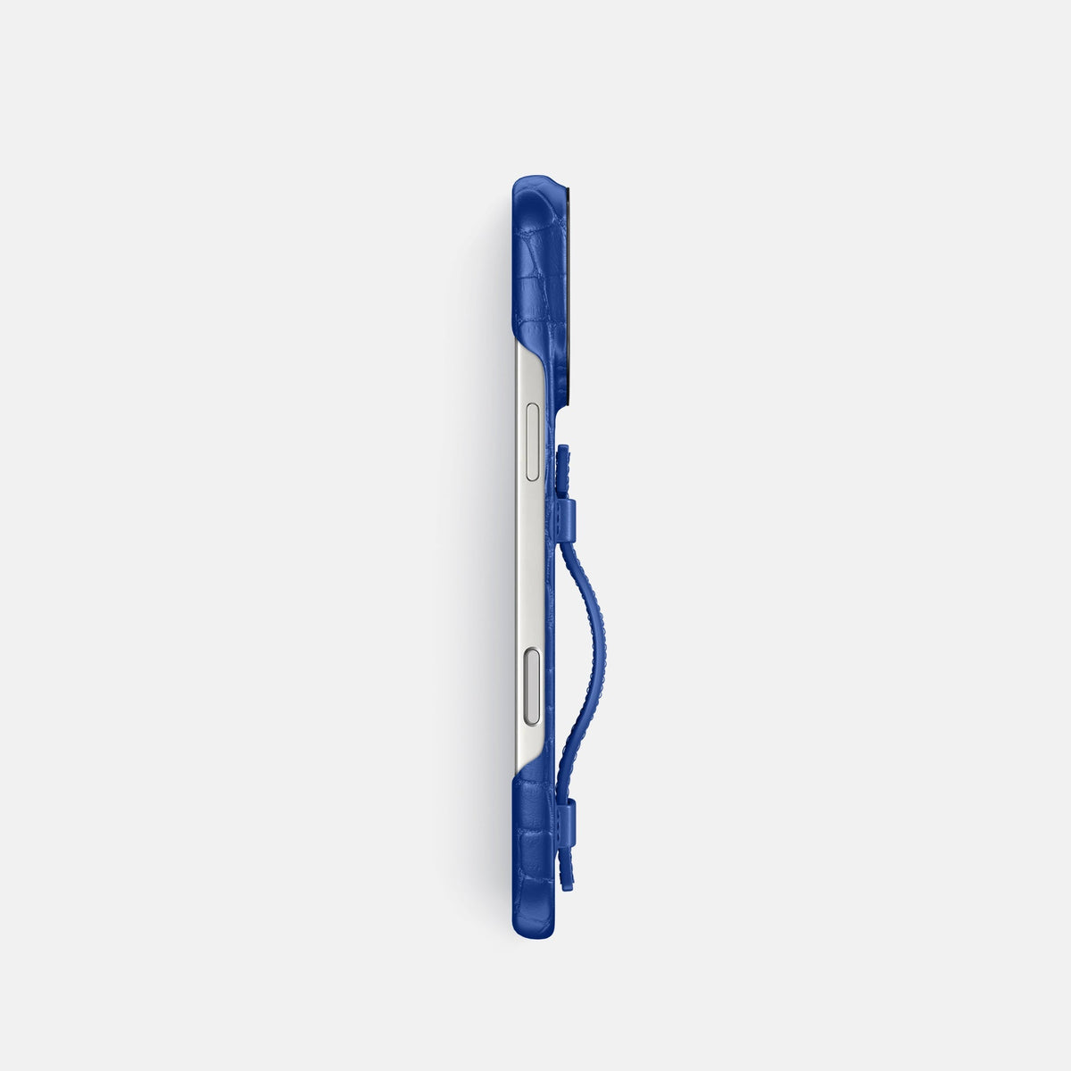 Handle Case For iPhone 18 Pro In Alligator -3 | Royal-Blue-Black