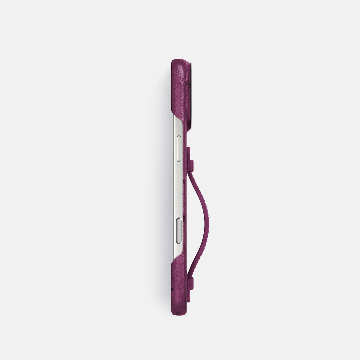Center Handle For iPhone 18 Pro In Ostrich -2 | Purple-Black