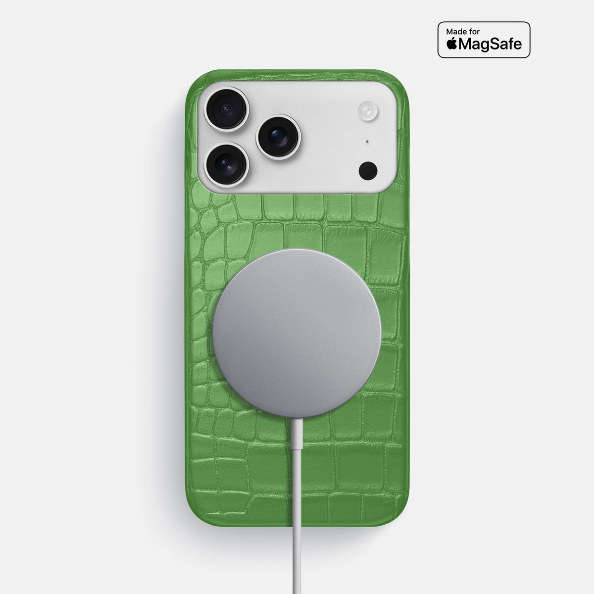Slim Case For iPhone 17 Pro Max In Alligator -5 | Apple-Green