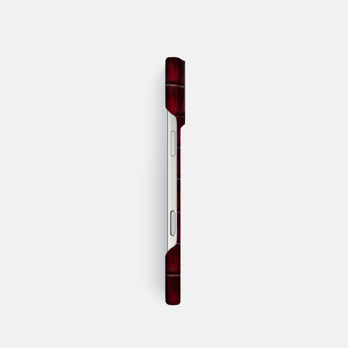 Classic Case For iPhone 18 Pro In Patina Alligator -3 | Havana-Burgundy-Black
