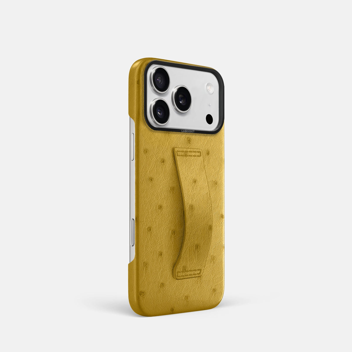 Finger Case For iPhone 18 Pro In Ostrich -2 | Gold-Black