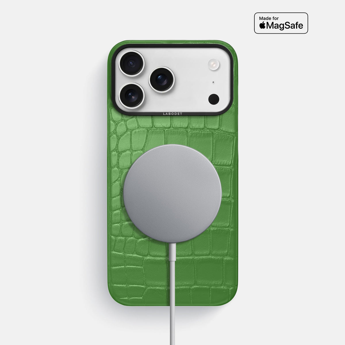 Classic Case For iPhone 18 Pro Max In Alligator -5 | Apple-Green-Black
