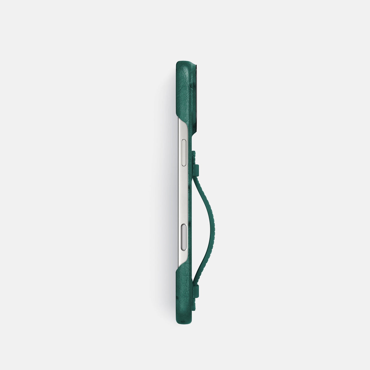 Center Handle For iPhone 18 Pro In Ostrich -2 | Forest-Green-Black