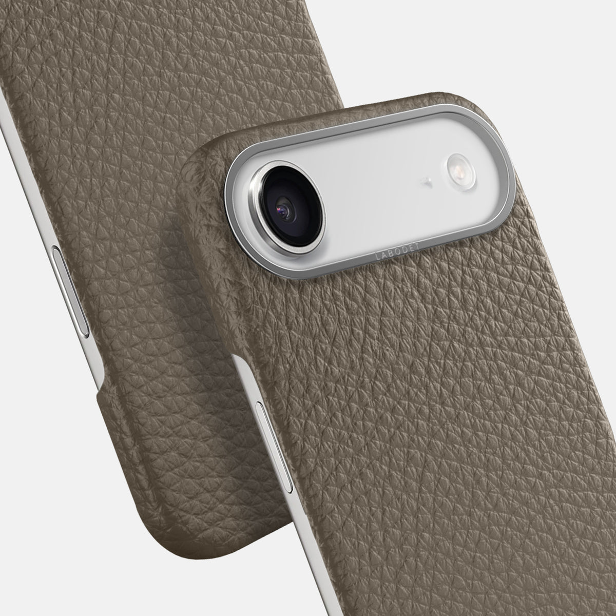 Classic Case For iPhone 17 Air In Calf -6 | Taupe-Steel