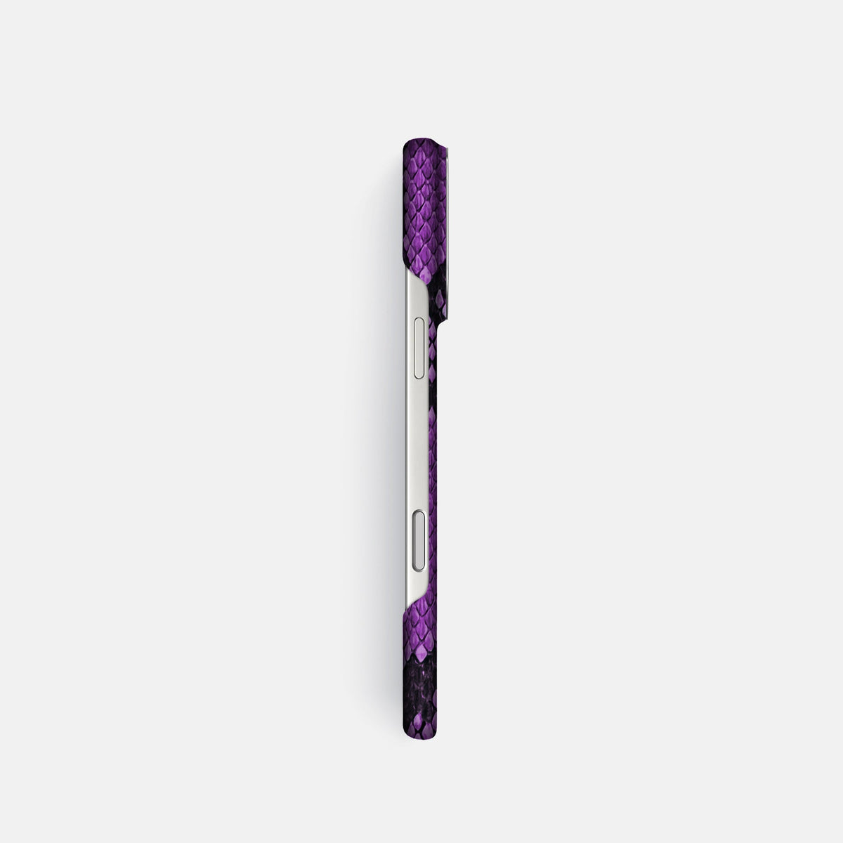 Classic Case For iPhone 18 Pro In Deluxe Python -3 | Purple-Steel