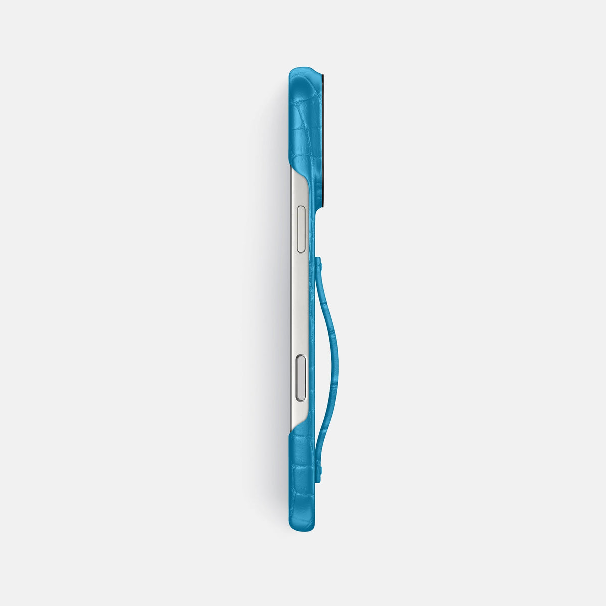 Finger Case For iPhone 18 Pro Max In Alligator -3 | Curaçao-Blue-Black