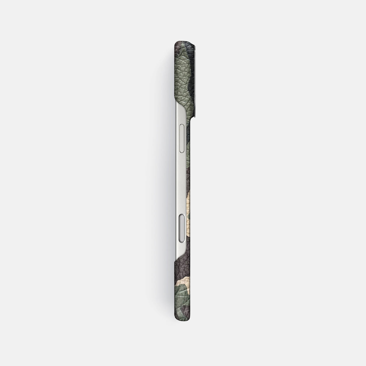 Classic Case For iPhone 17 Pro Max In Calf -3 | Camouflage-Steel