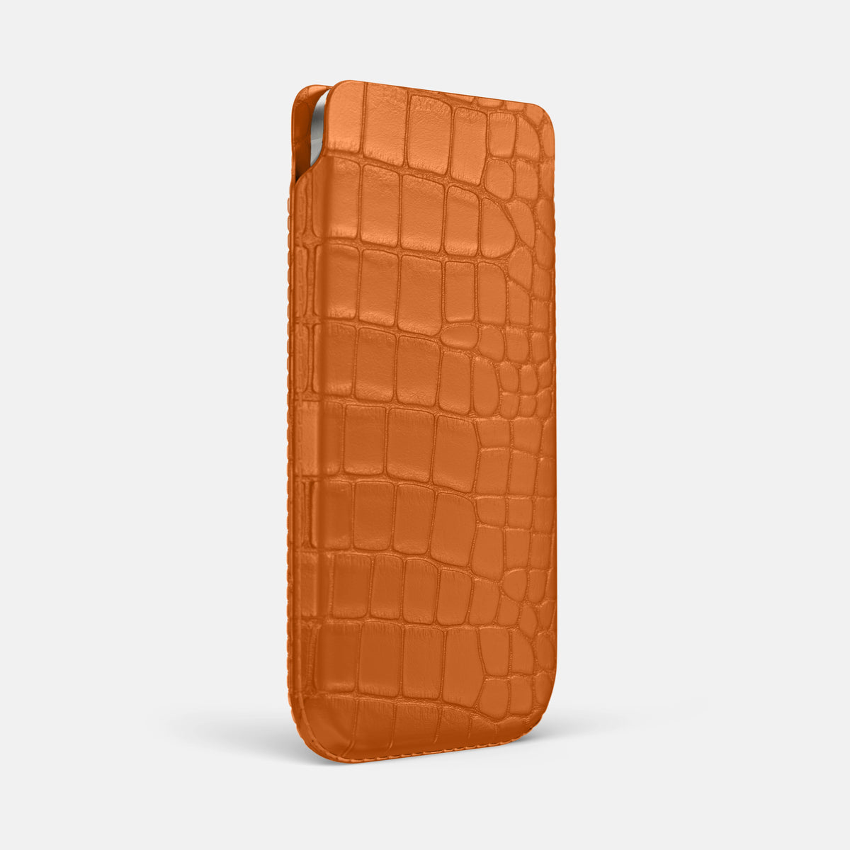 Pouch Case For iPhone 17 Air In Alligator -2 | Orange