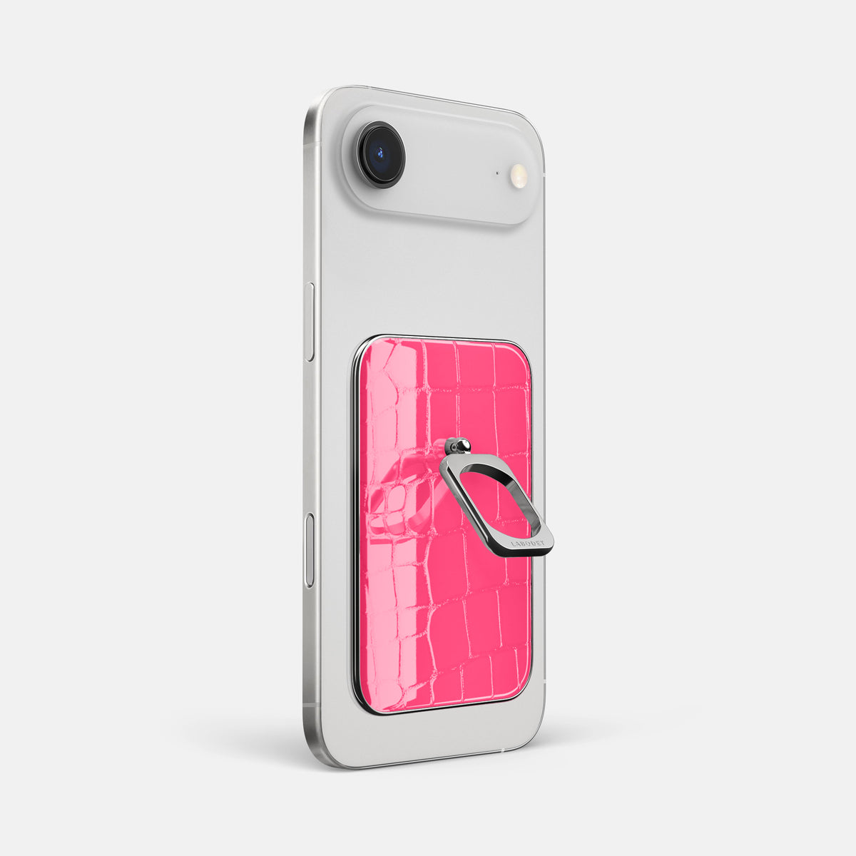MagSafe Ring For iPhone 17 Air In Shiny Alligator -1 | Pink-Panther-Steel