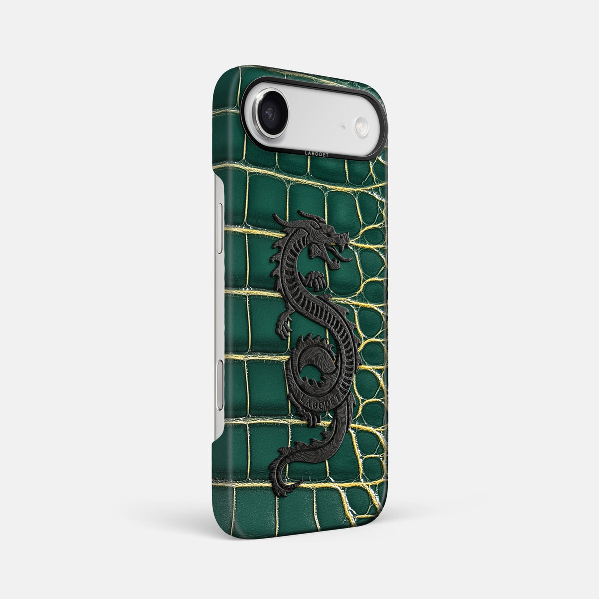 Classic Case With Carbon Dragon For iPhone 17 Air In Patina Alligator -2 | Cambridge-Black
