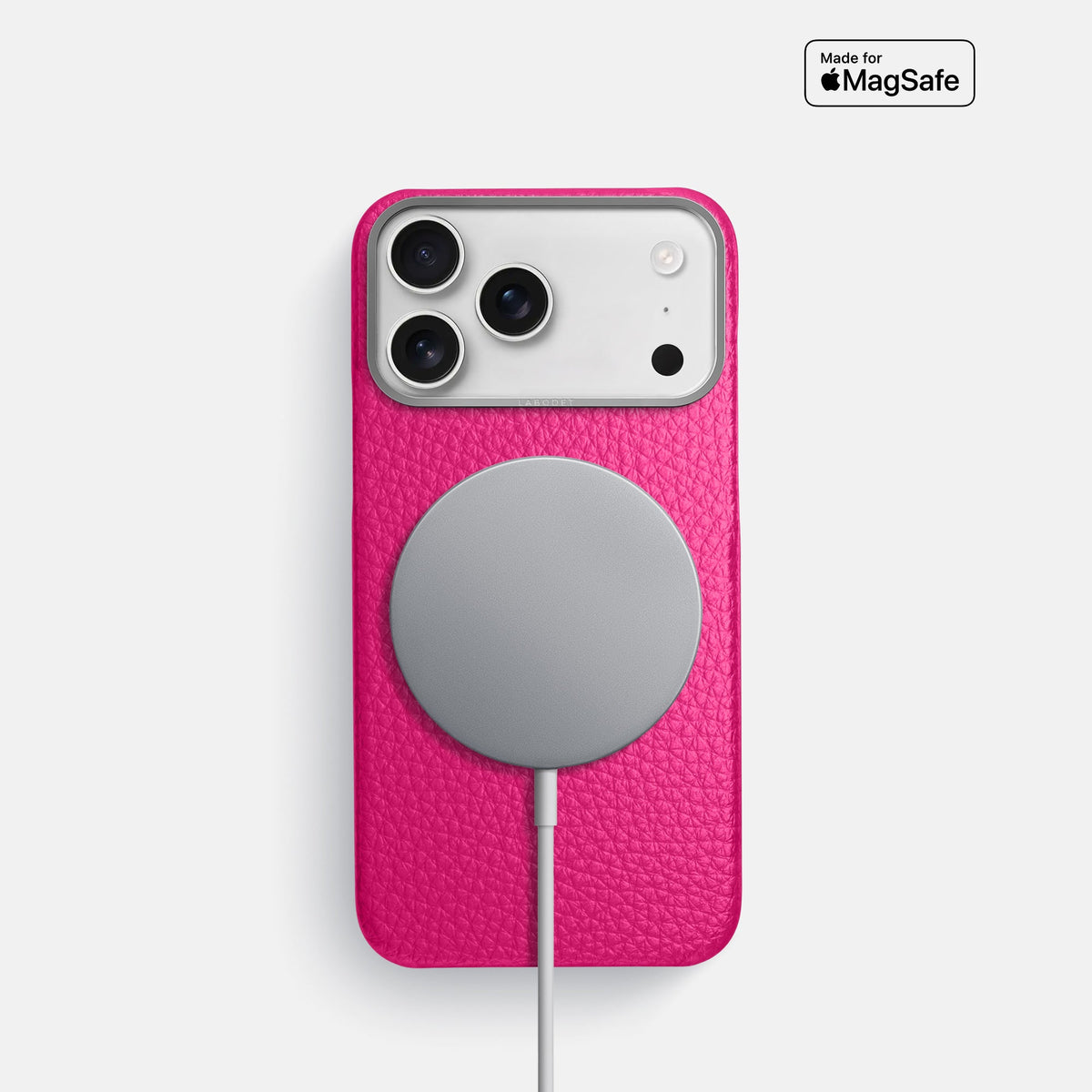 Classic Case For iPhone 18 Pro In Calf -5 | Magenta-Steel