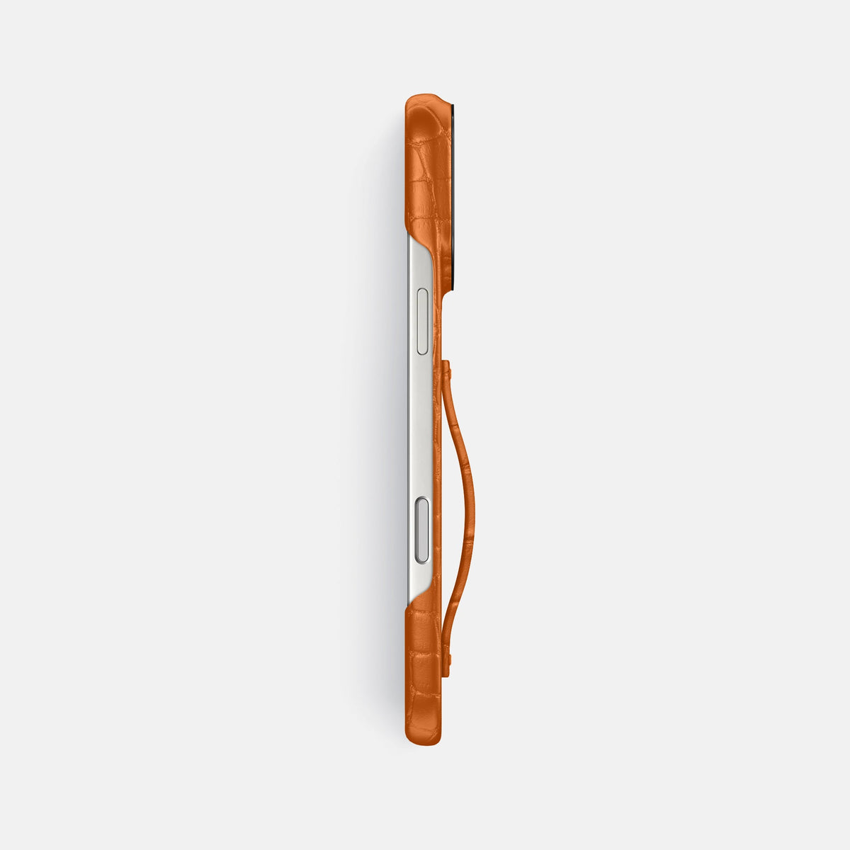 Finger Case For iPhone 18 Pro Max In Alligator -3 | Orange-Black