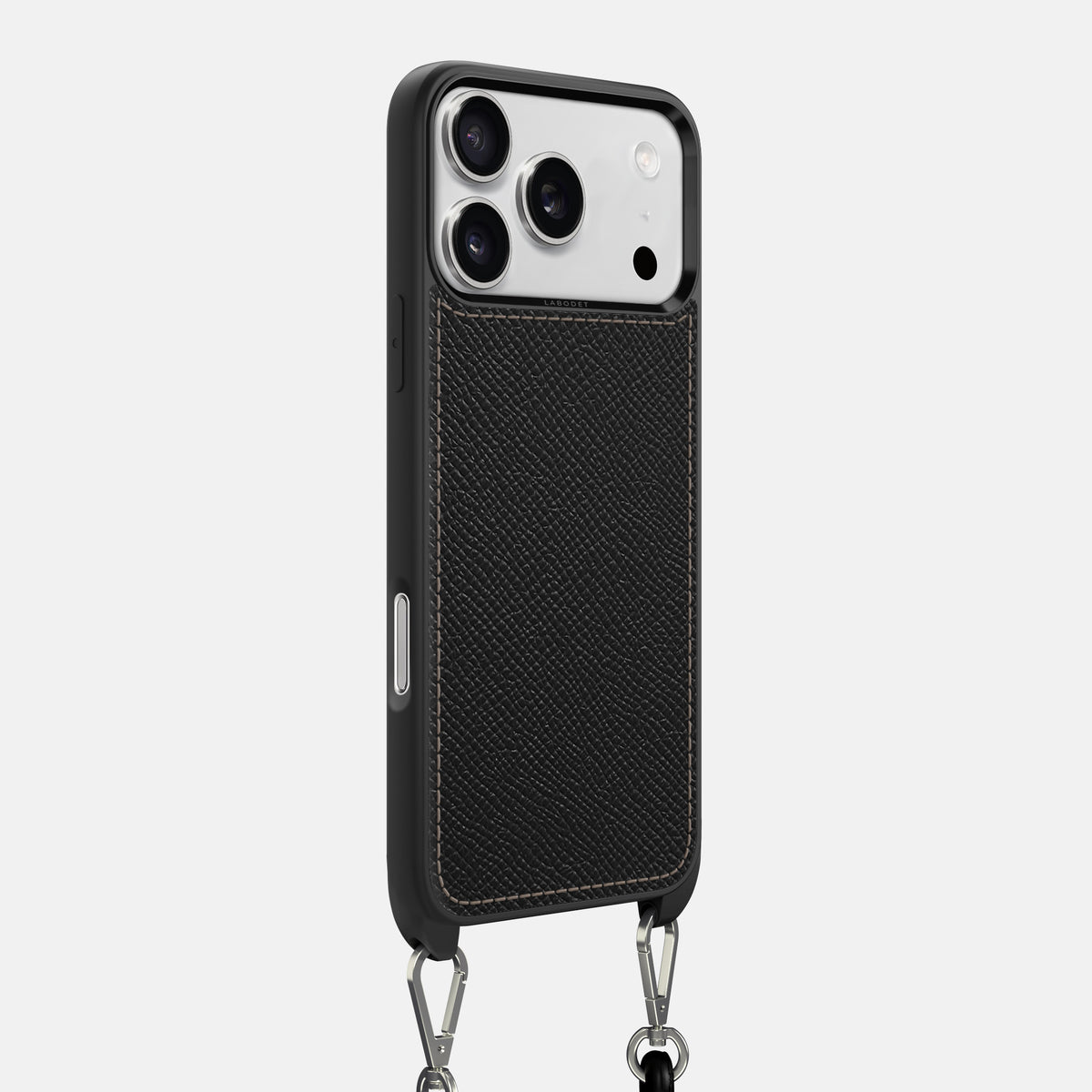 Crossbody Sport Case For iPhone 17 Pro Max In Epsom-Style Calf -2 | Black