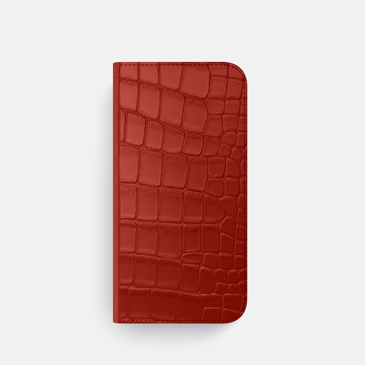 Folio Case with Card For iPhone 17 Pro In Alligator -4 | Red-Black