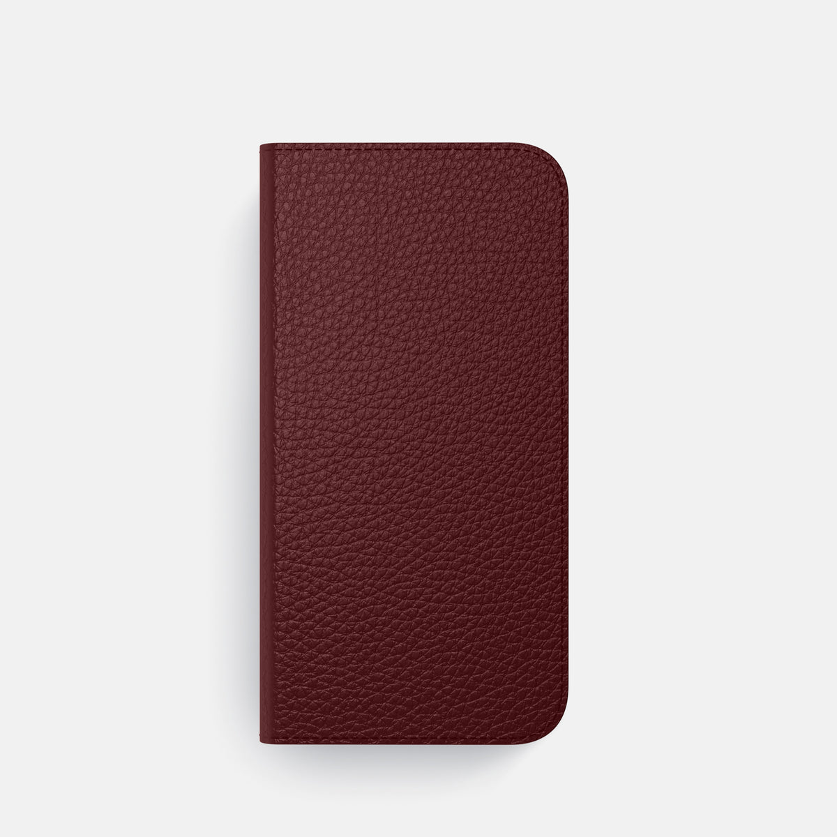 Folio Case For iPhone 17 Pro In Calf -4 | Bordeaux-Black