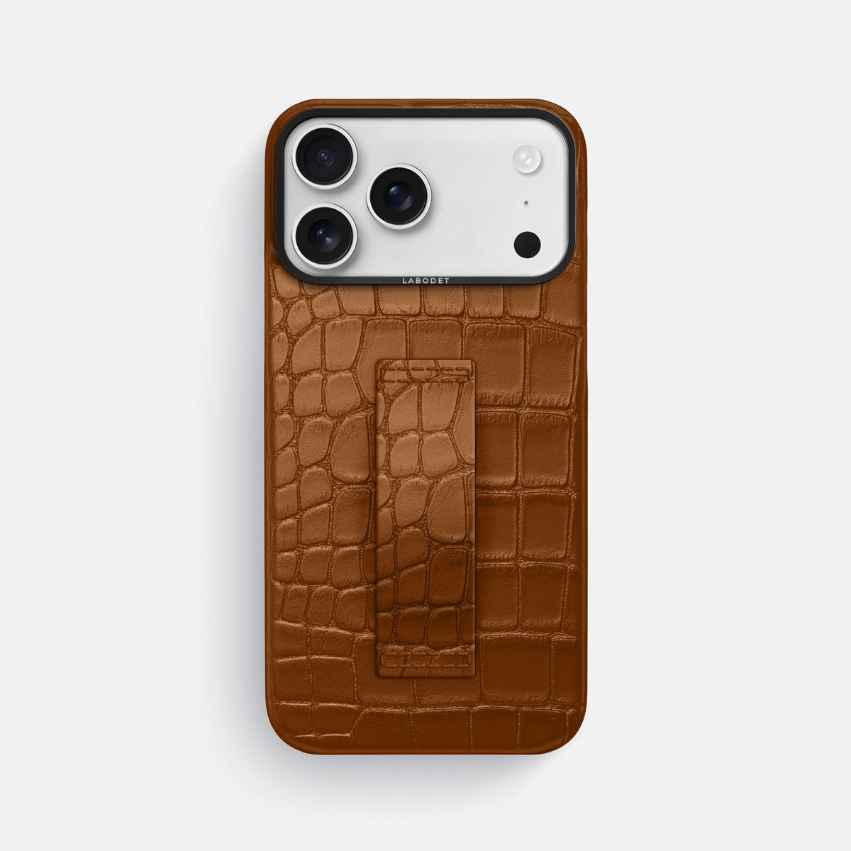 Finger Case For iPhone 18 Pro Max In Alligator -1 | Honey-Black