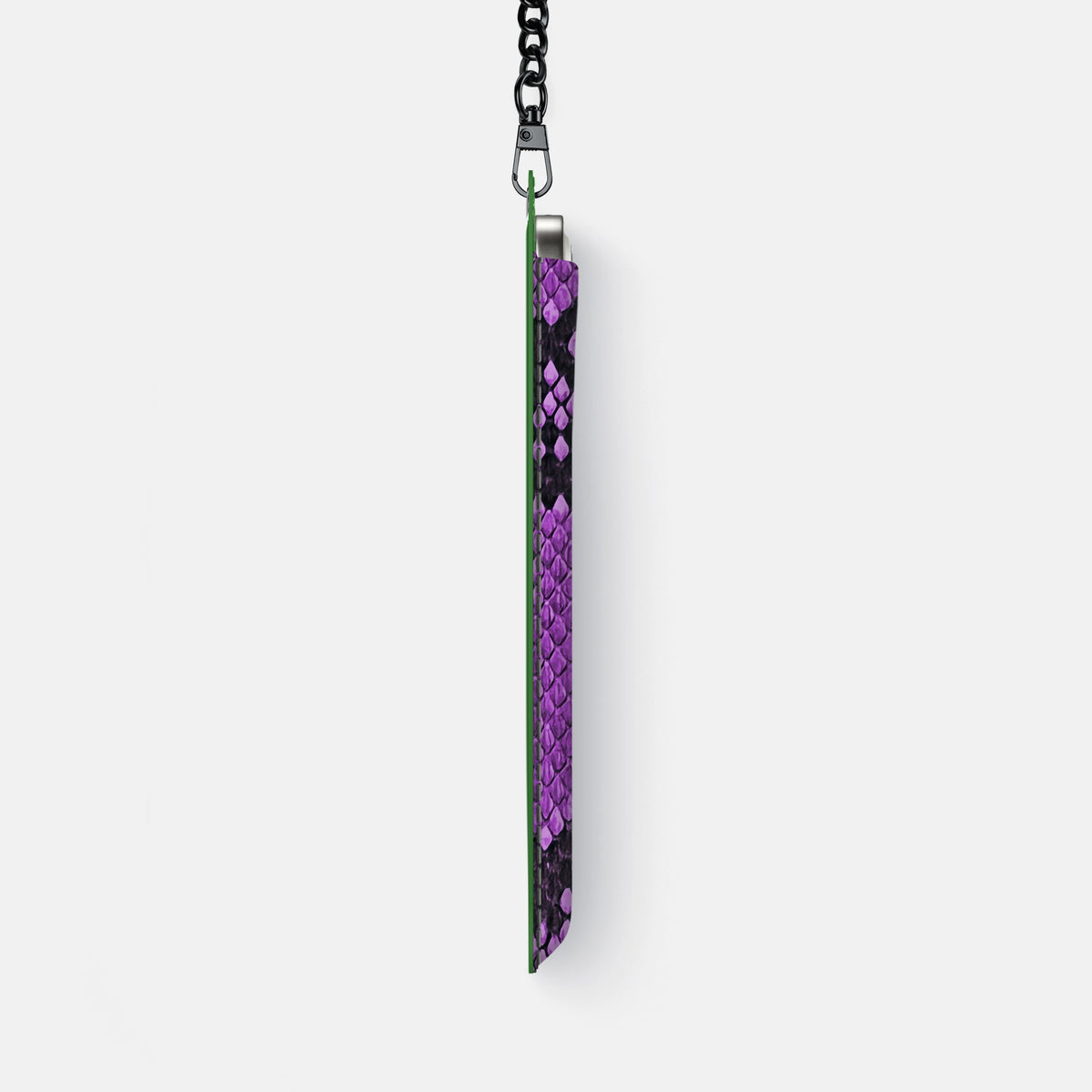 Crossbody Bag For iPhone 18 Pro Max In Deluxe Python -4 | Purple-Black
