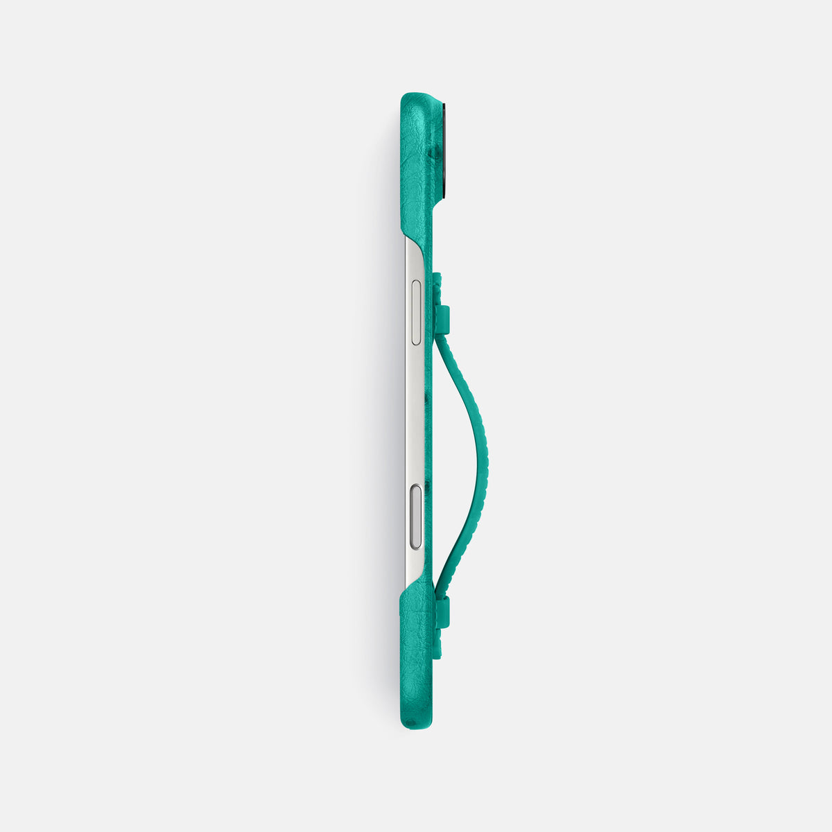 Center Handle For iPhone 17 Air In Ostrich -2 | Turquoise-Black