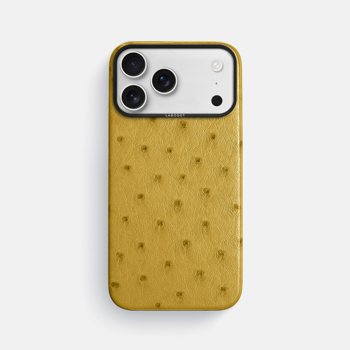 Classic Case For iPhone 18 Pro Max In Ostrich -1 | Gold-Black