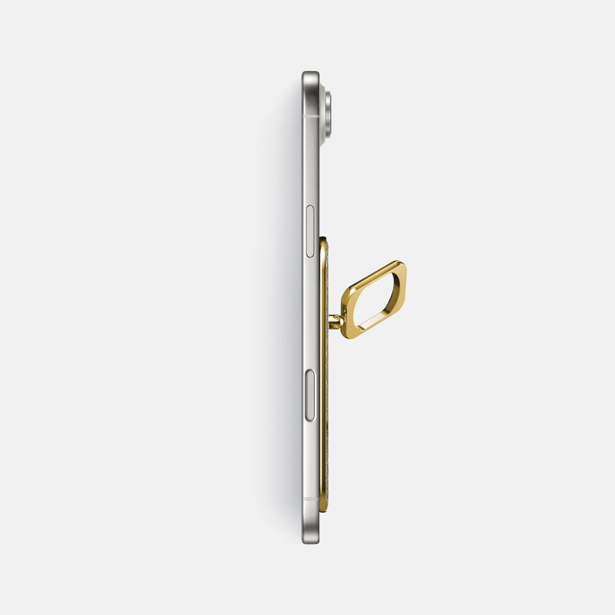 MagSafe Ring For iPhone 17 Air In Ostrich -3 | Grey-Gold