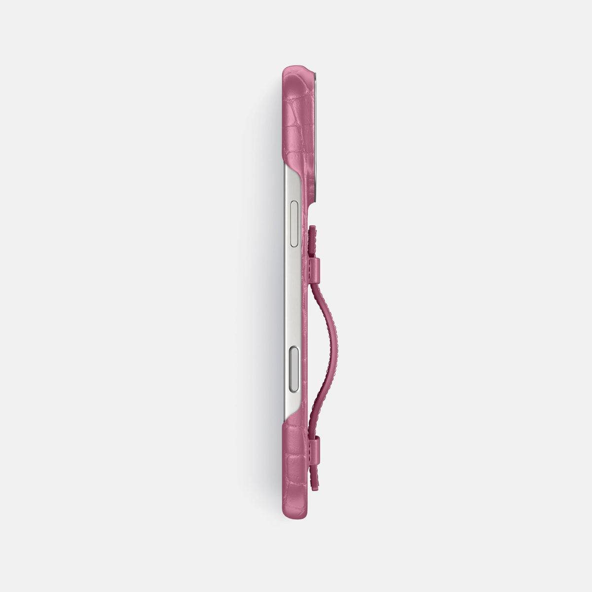 Handle Case For iPhone 18 Pro Max In Alligator -3 | Pink-Lagoon-Steel