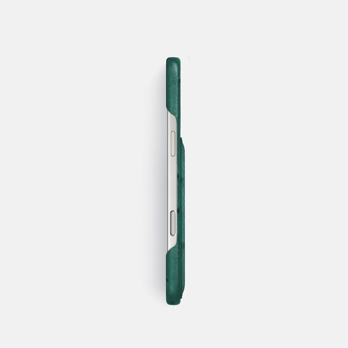 Slim Card Case For iPhone 17 Pro In Ostrich -3 | Forest-Green