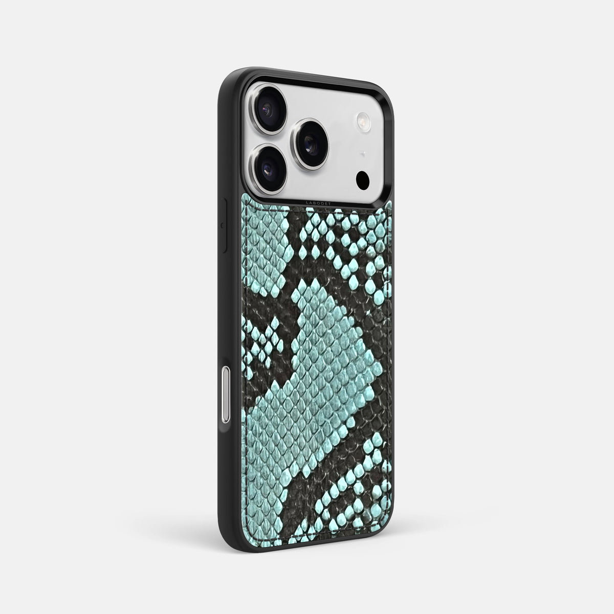 Sport Case For iPhone 18 Pro Max In Deluxe Python -2 | Blue-Lagoon