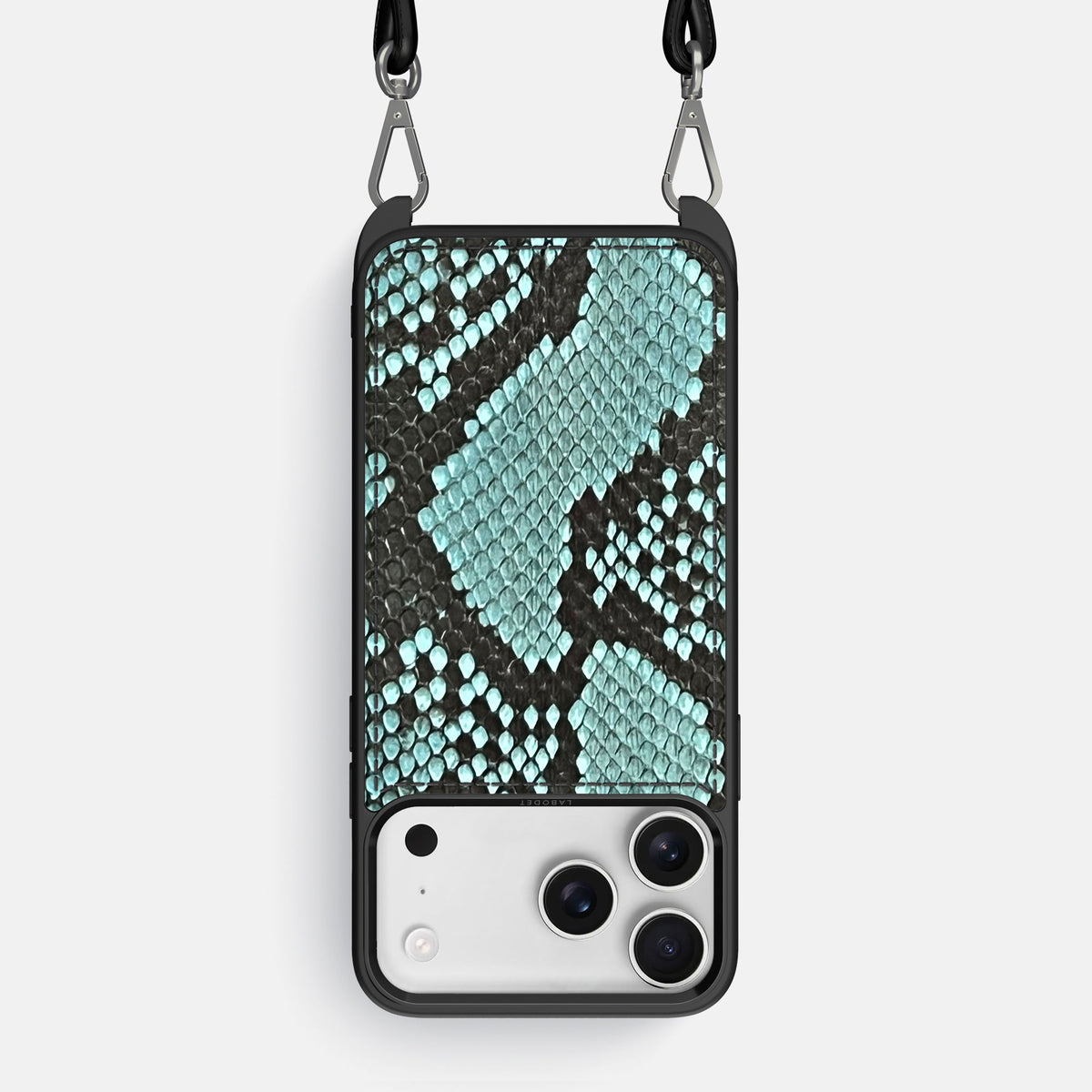 Crossbody Sport Case For iPhone 18 Pro Max In Deluxe Python -1 | Blue-Lagoon