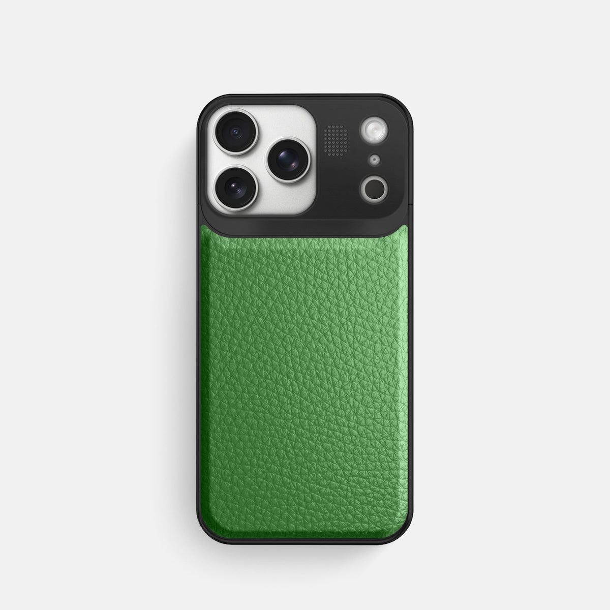 Metal Case For iPhone 17 Pro In Calf -1 | Herb-Black