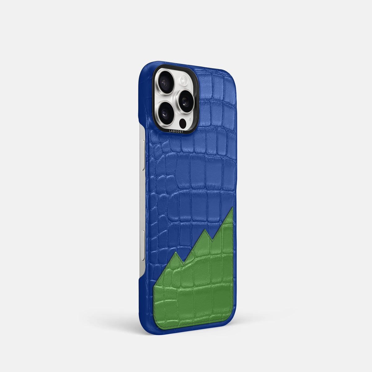 Classic Case With UpOnly For iPhone 16 Pro In Alligator -2 | Royal-Blue-Black