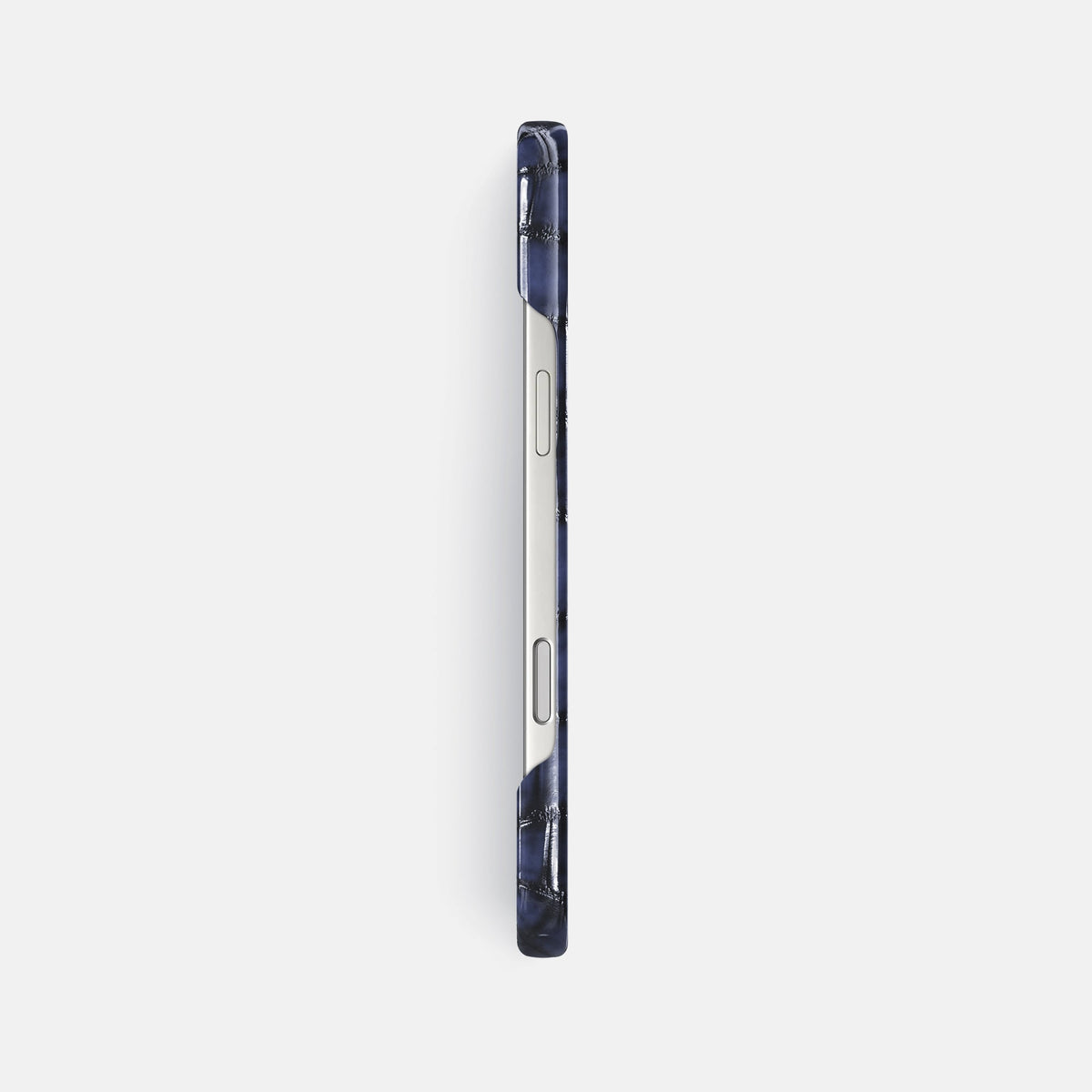 Slim Case For iPhone 18 Pro Max In Patina Alligator -3 | Havana-Blue