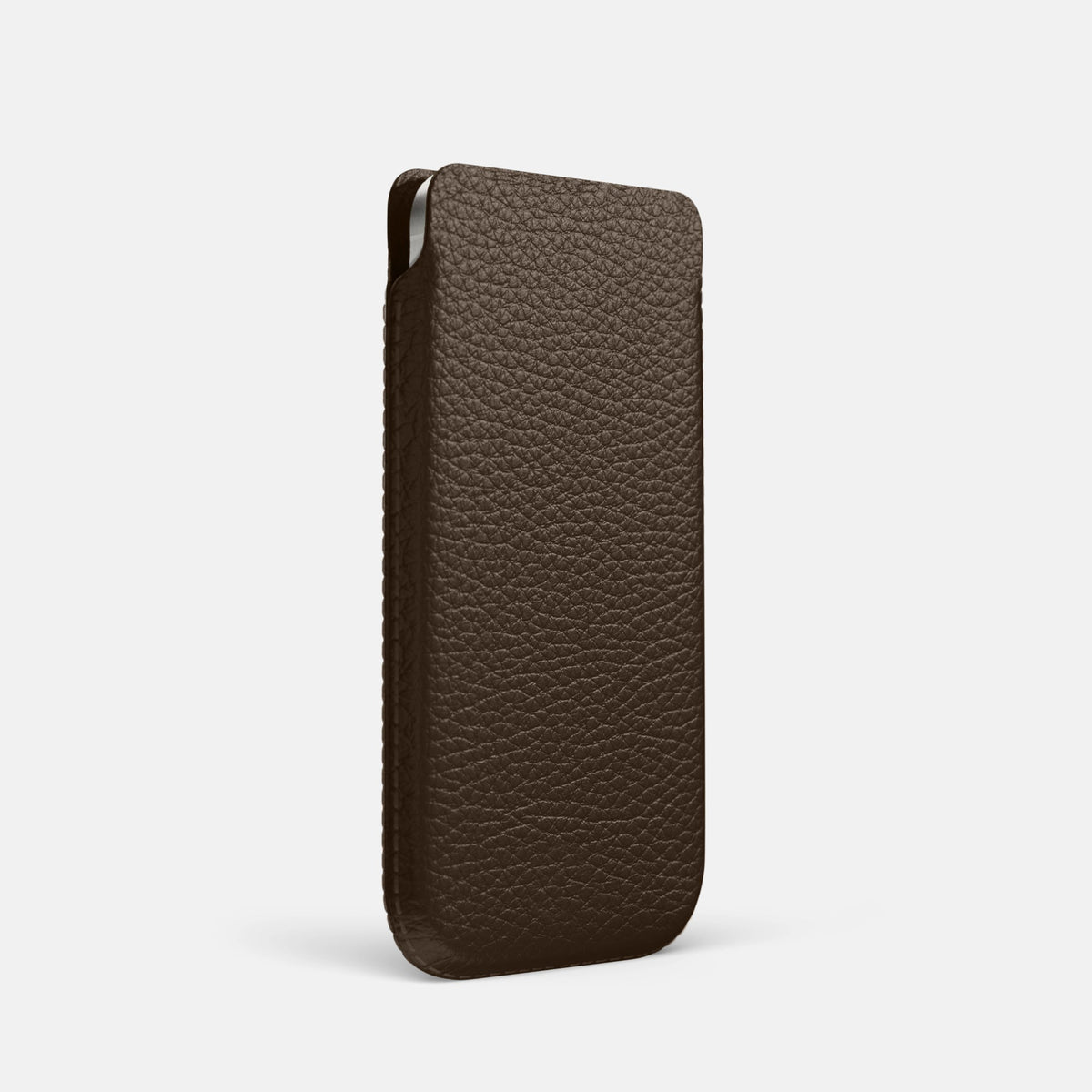 Pouch Case For iPhone 18 Pro In Calf -2 | Dark-Brown