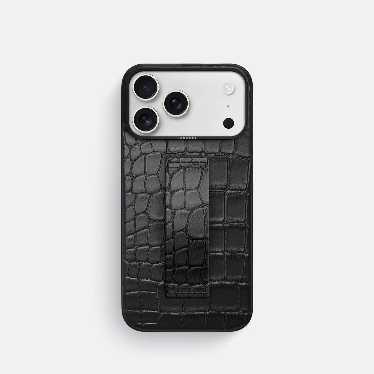 Finger Case For iPhone 18 Pro In Alligator -1 | Black-Black