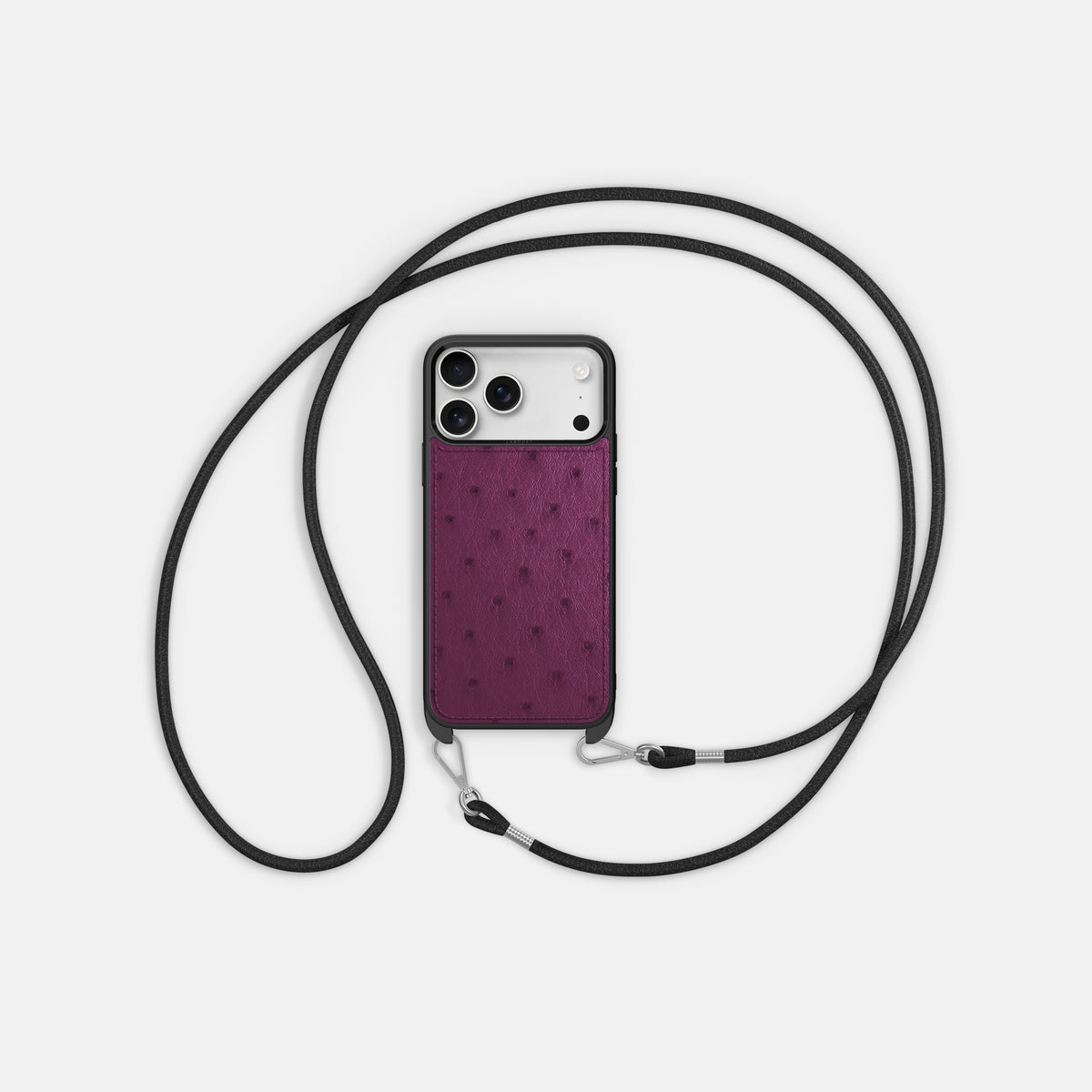 Crossbody Sport Case For iPhone 17 Pro In Ostrich -5 | Purple
