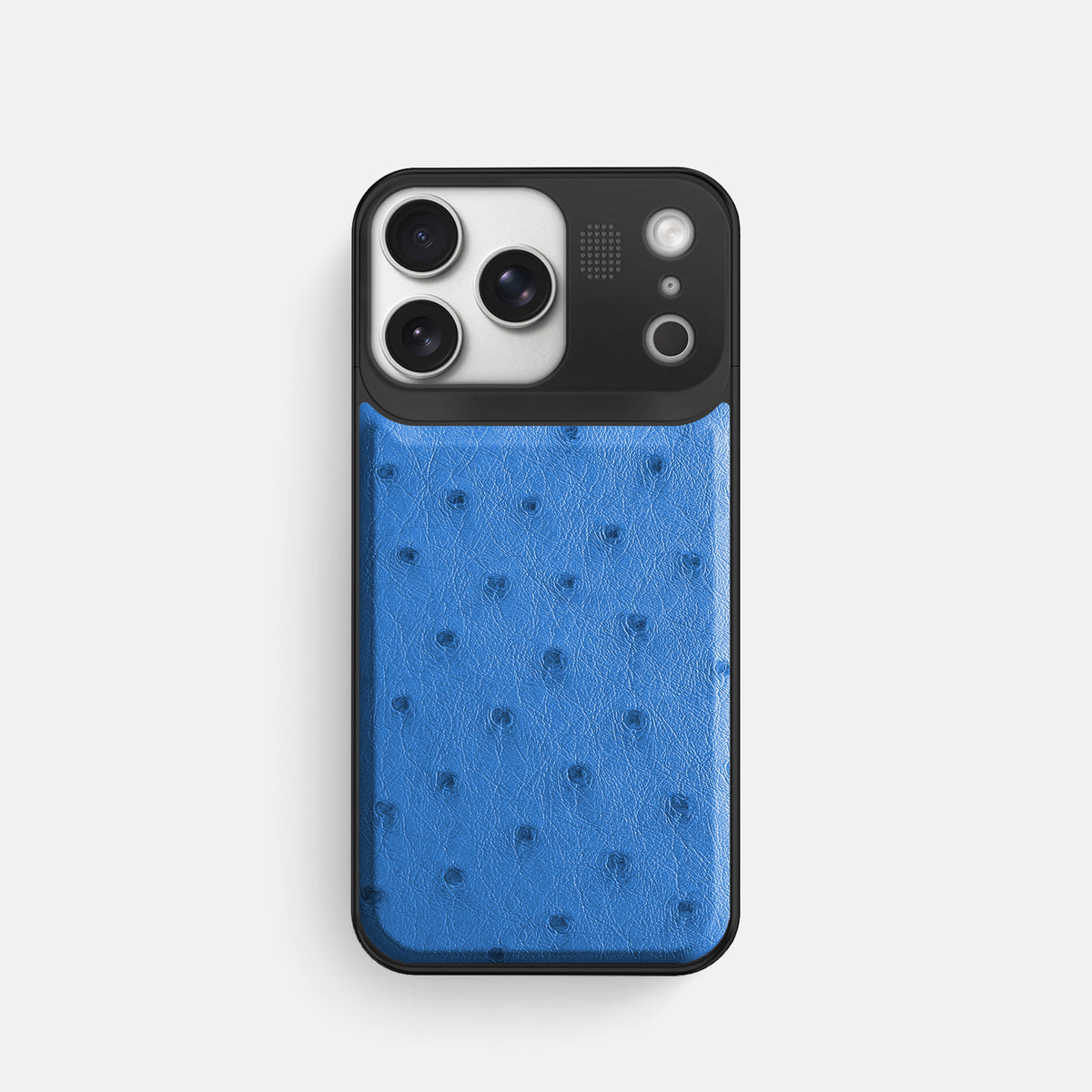 Metal Case For iPhone 17 Pro In Ostrich -1 | Royal-Blue-Black