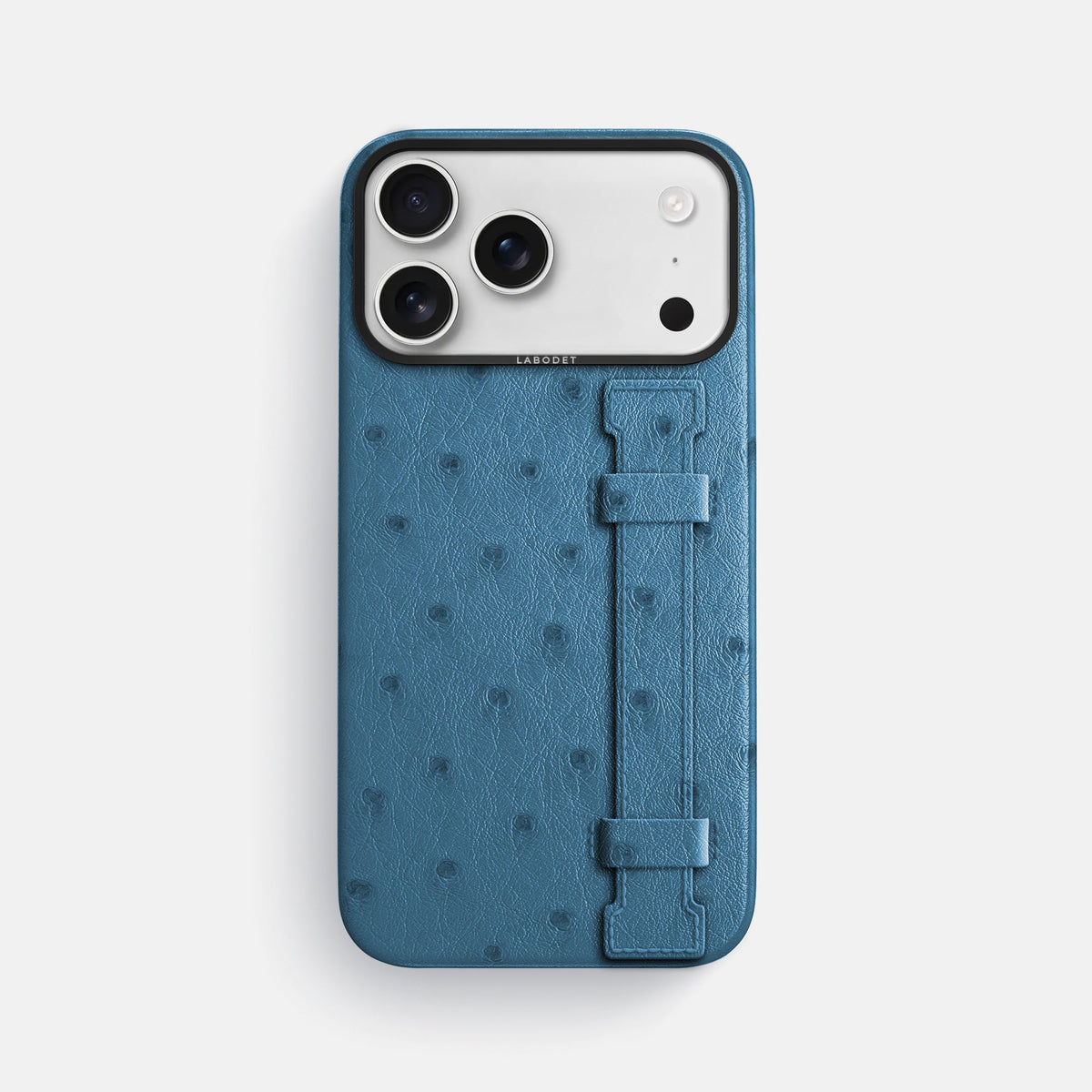 Handle Case For iPhone 18 Pro Max In Ostrich -1 | Blue-Jeans-Black