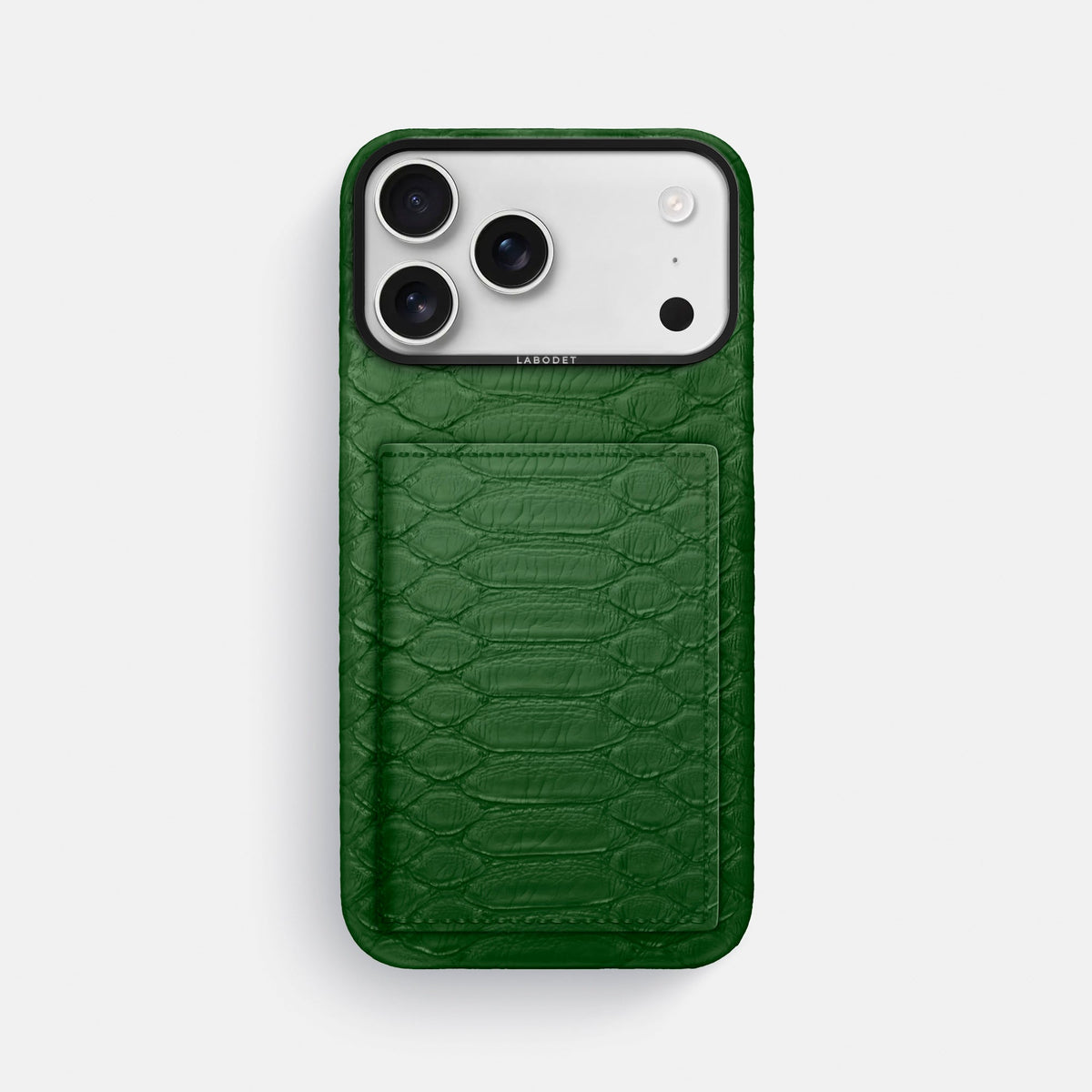Bi-Fold Case For iPhone 18 Pro Max In Python -1 | Green-Black