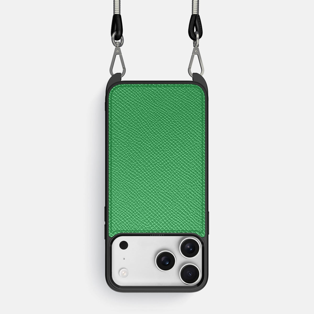 Crossbody Sport Case For iPhone 18 Pro In Epsom-Style Calf -1 | Grass-Green