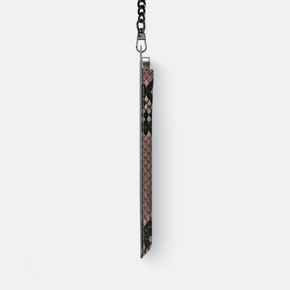 Crossbody Bag For iPhone 17 Air In Deluxe Python -4 | Mahogany-Brown-Black