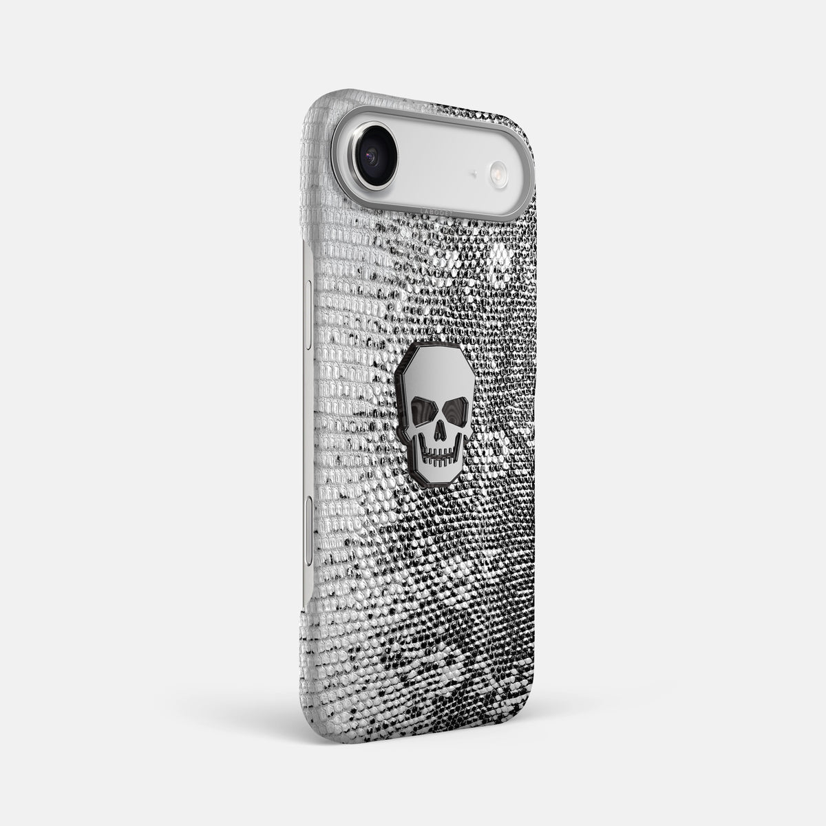 Classic Case With Titanium Skull For iPhone 17 Air In Himalayan Lizard -2 | Dark-Steel