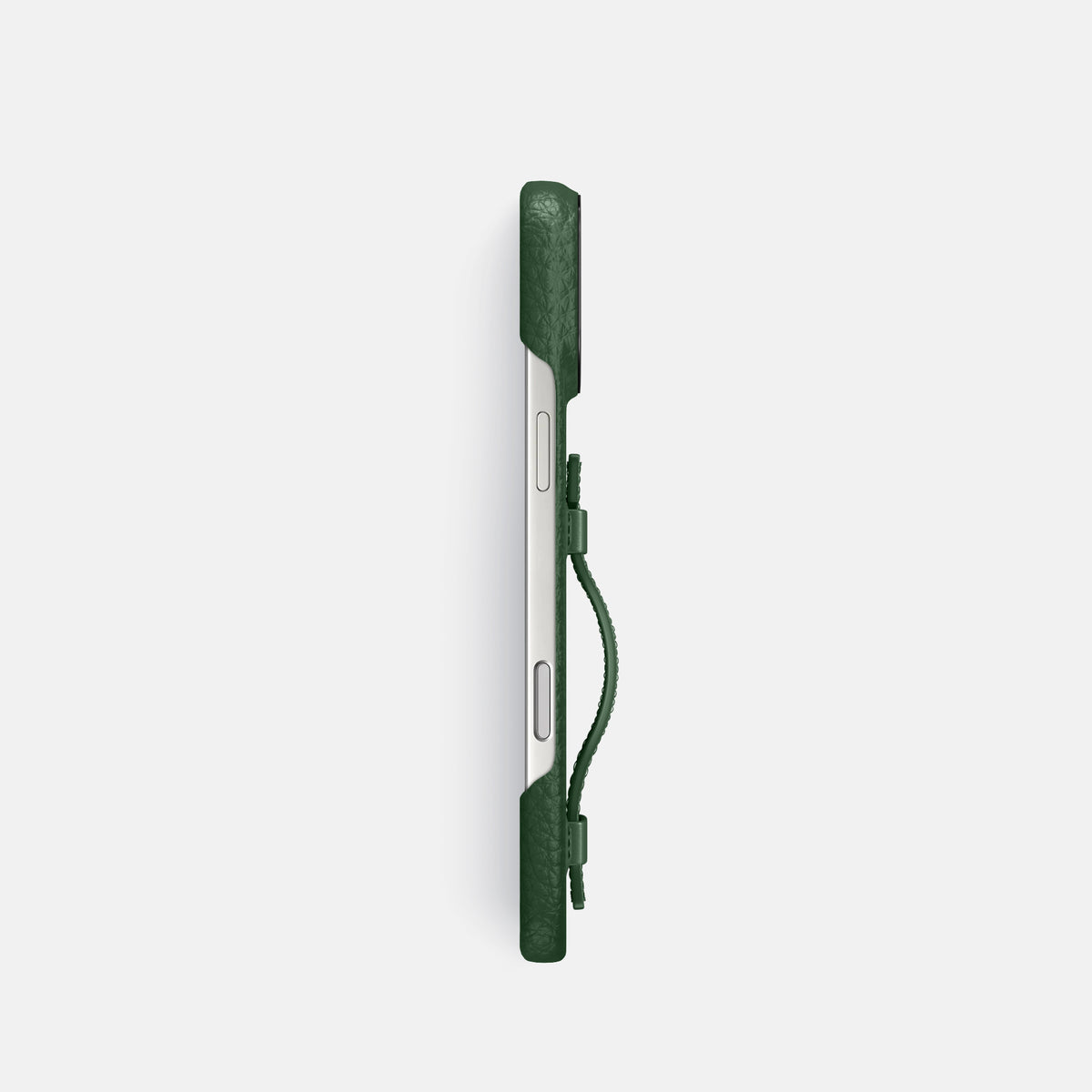 Handle Case For iPhone 17 Pro In Calf -3 | Dark-Green-Black