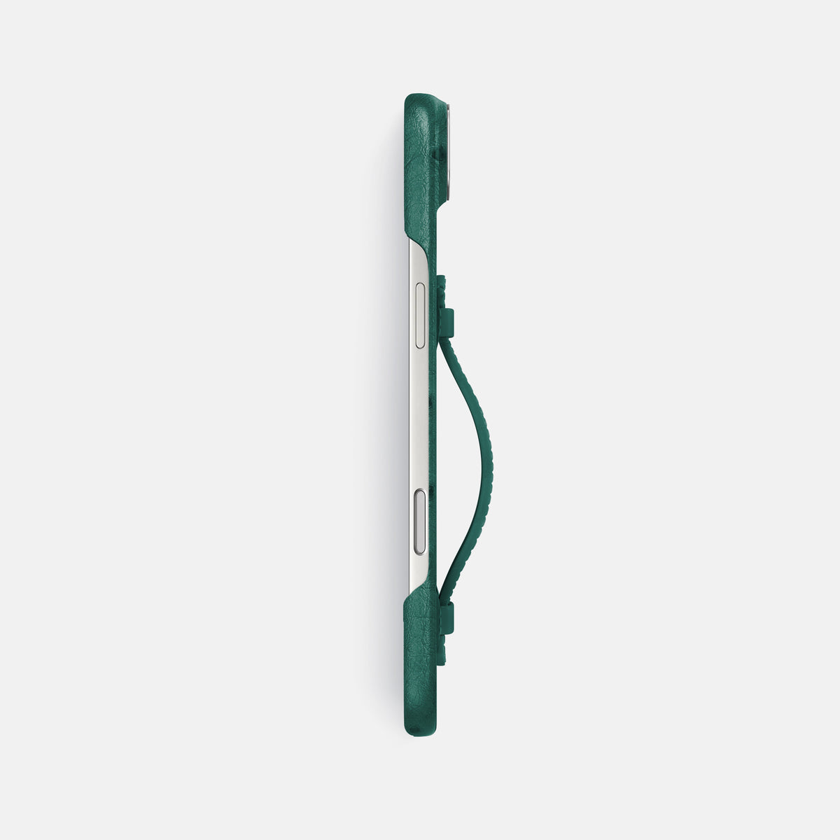 Center Handle For iPhone 17 Air In Ostrich -2 | Forest-Green-Steel
