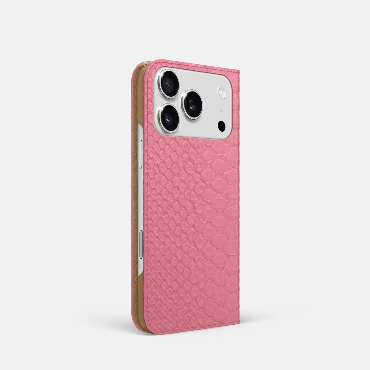 Folio Slim Case For iPhone 18 Pro In Python -1 | Pink