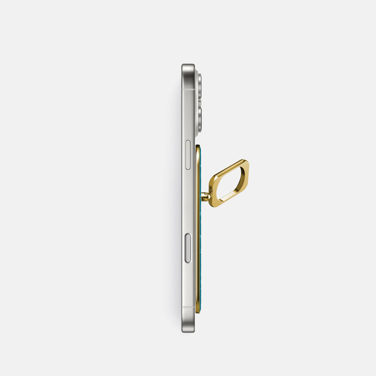 MagSafe Ring For iPhone 18 Pro In Shiny Alligator -3 | Curacao-Gold
