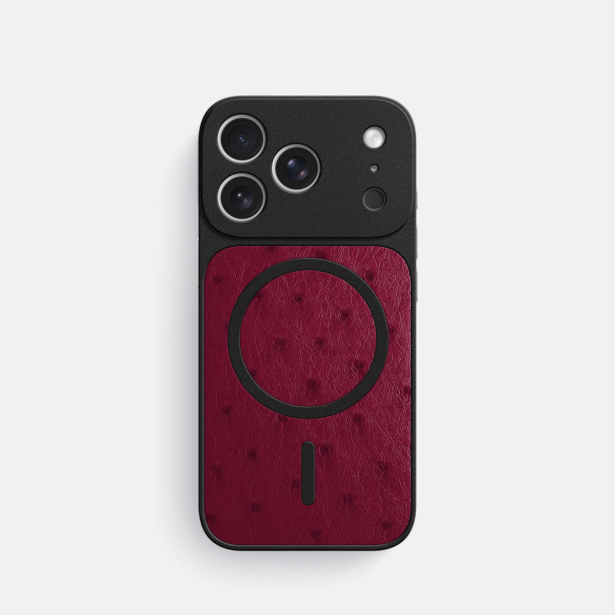 MagSafe Mask For iPhone 17 Pro In Ostrich -3 | Bordeaux