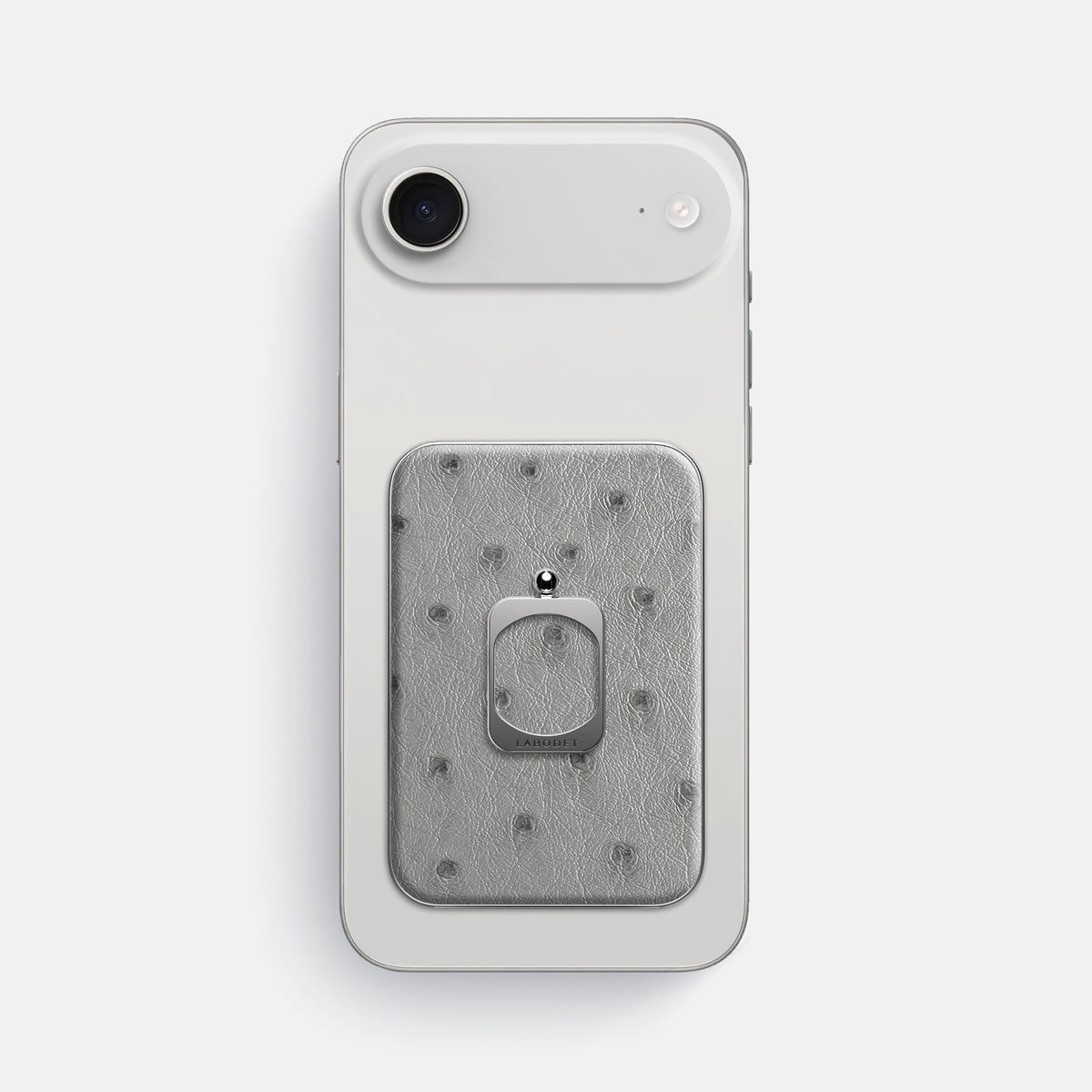 MagSafe Ring For iPhone 17 Air In Ostrich -2 | Silver-Steel