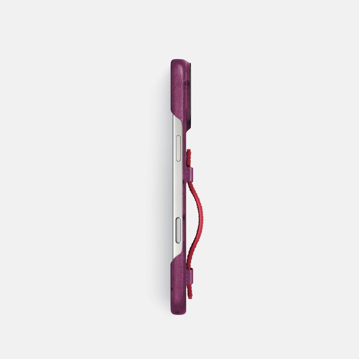 Handle Case Coloré For iPhone 18 Pro In Ostrich -3 | Purple-Black
