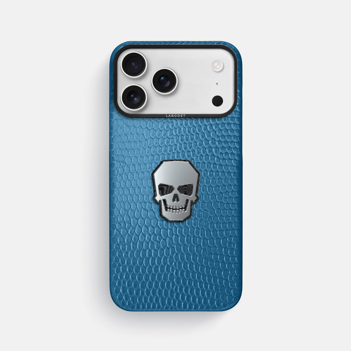 Classic Case With Titanium Skull For iPhone 18 Pro Max In Lizard -1 | Blue-Black