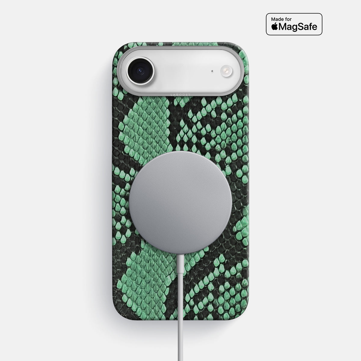 Classic Case For iPhone 17 Air In Deluxe Python -5 | Forest-Green-Steel
