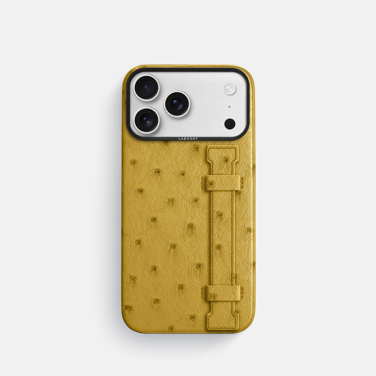 Handle Case For iPhone 18 Pro In Ostrich -1 | Gold-Black